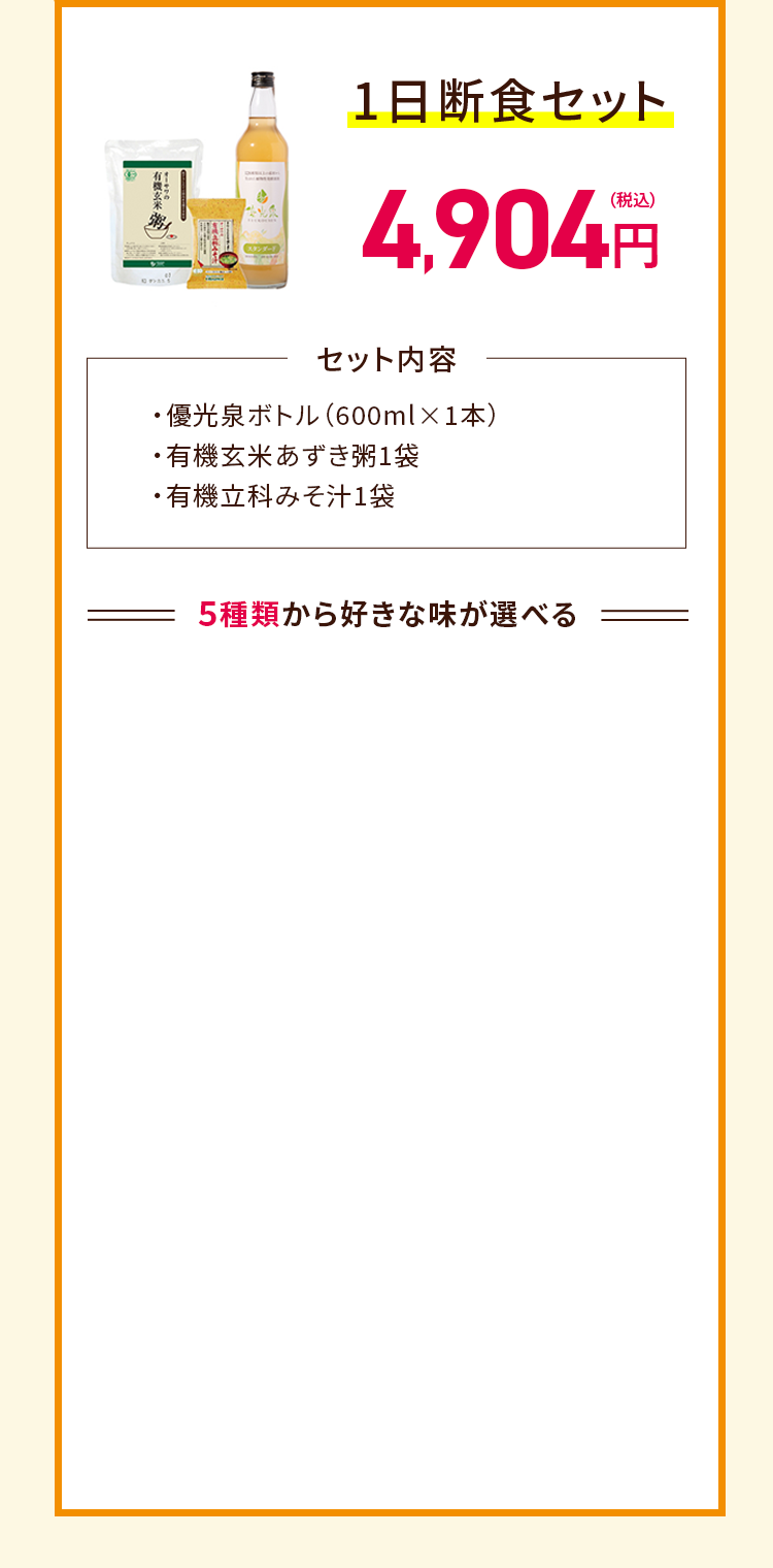 1日断食セット