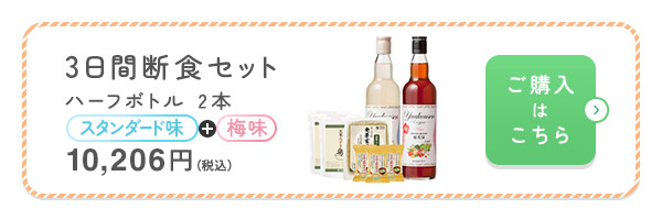 3日間断食セットスタンダード味+梅味
