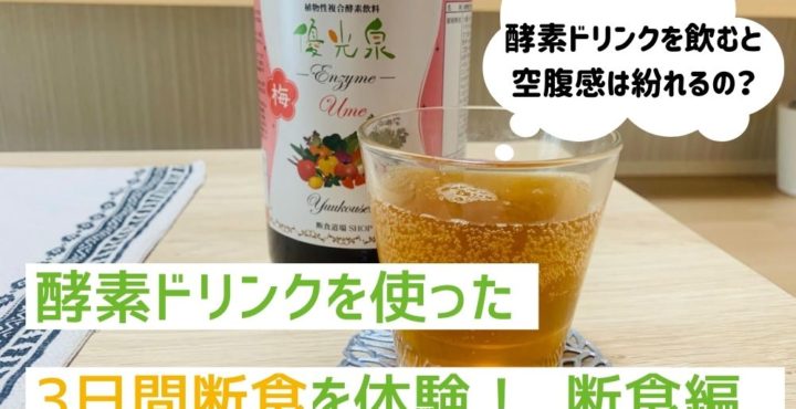 酵素ドリンクを使った3日間断食に挑戦！
